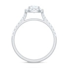 1.50 CT Designer Floating Halo Zircon Engagement Ring in Gold Zircon - ( AAAA ) - Quality - Rosec Jewels