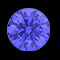1 CT Round Tanzanite and Diamond Halo Engagement Ring