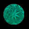 Anello a fascia Eternity celtico color smeraldo creato di ispirazione vintage