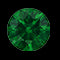 Anello da cocktail color smeraldo creato in laboratorio con alone floreale di Moissanite