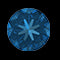 Anello di fidanzamento celtico con topazio blu londinese solitario a taglio ottagonale con diamante