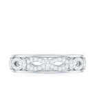 1/2 CT Simulated Diamond Infinity Band Ring in Gold Zircon - ( AAAA ) - Quality - Rosec Jewels