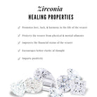 Cubic Zirconia Capricorn Zodiac Necklace Zircon - ( AAAA ) - Quality - Rosec Jewels